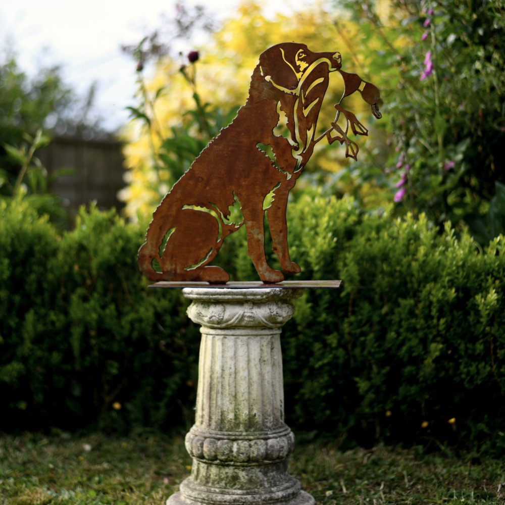 Freestanding dog & bird - Image 4
