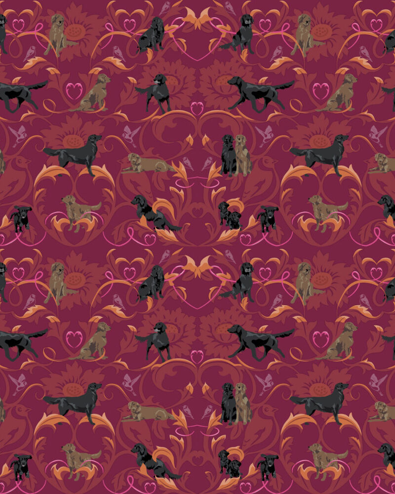 Flatcoats wallpaper - Summer of love