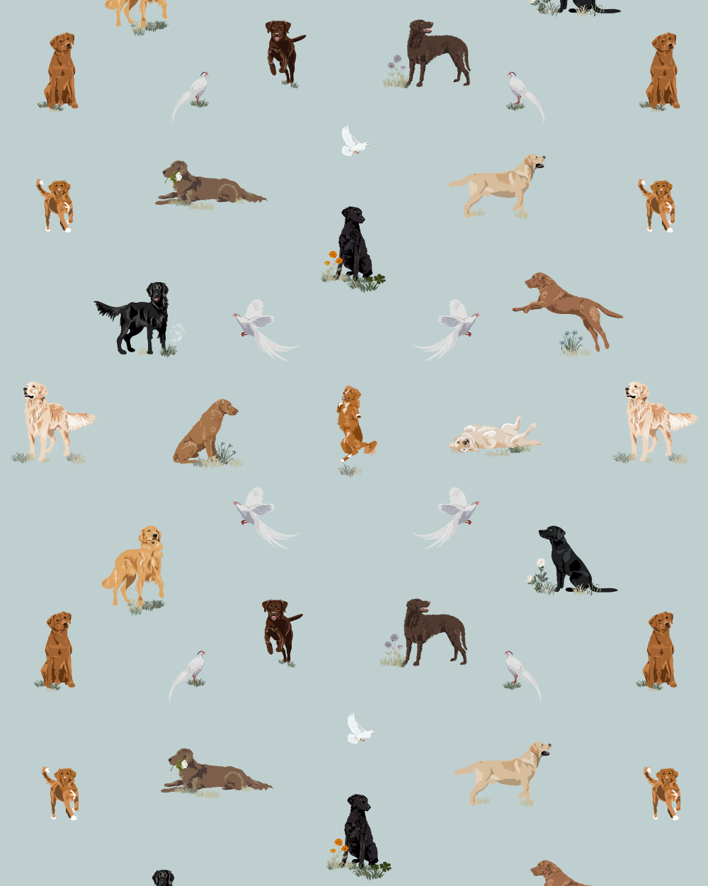 The retrievers of Joy Wallpaper - Image 2