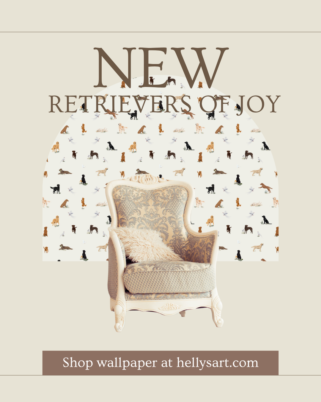 The retrievers of Joy Wallpaper - Image 3