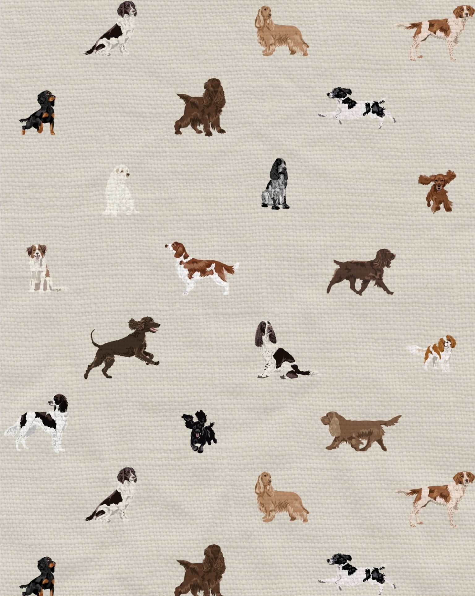 Just Spaniels Fabric