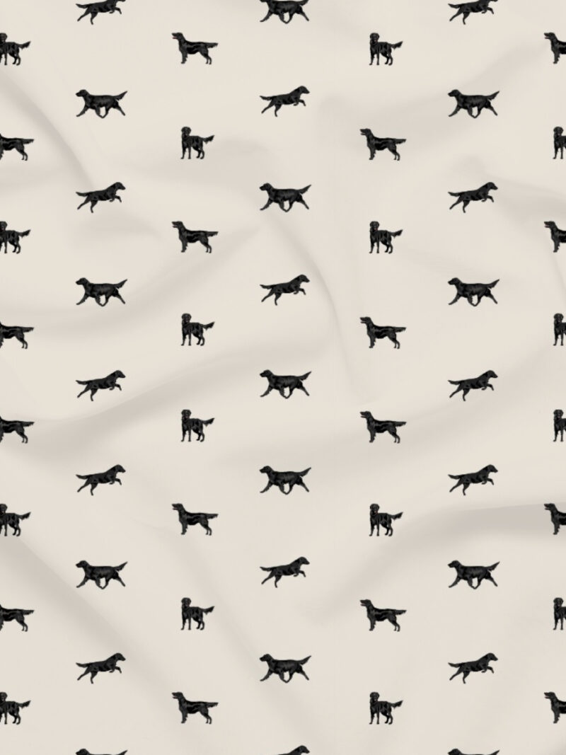 Just Black Flatcoats fabric