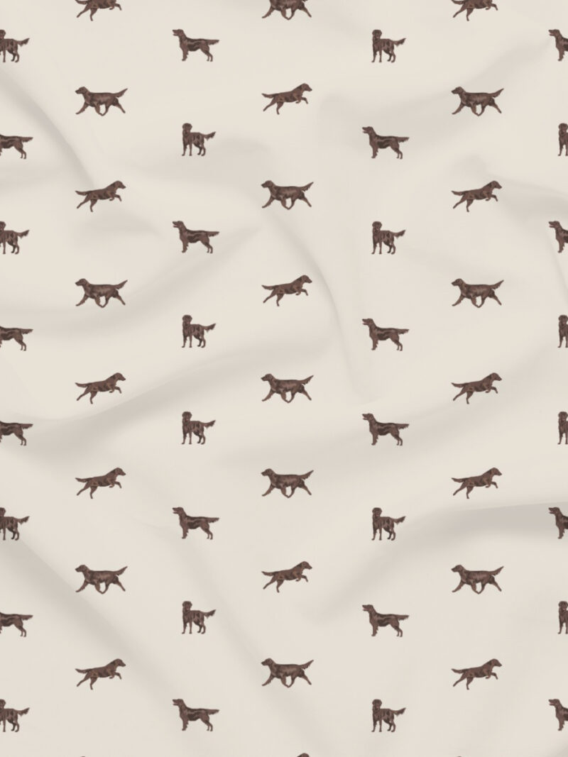 Just Liver Flatcoats fabric