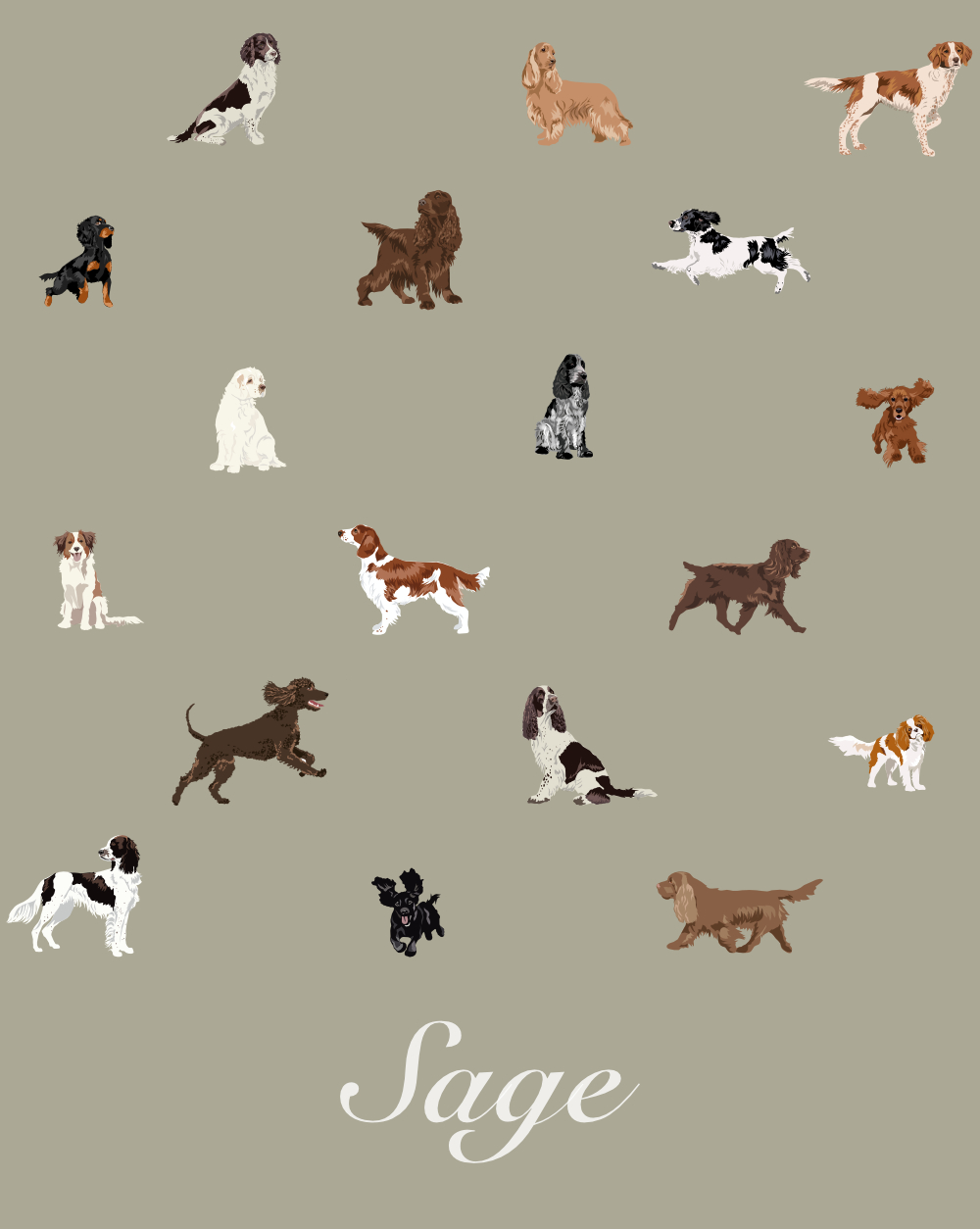 Just Spaniels Fabric - Image 10