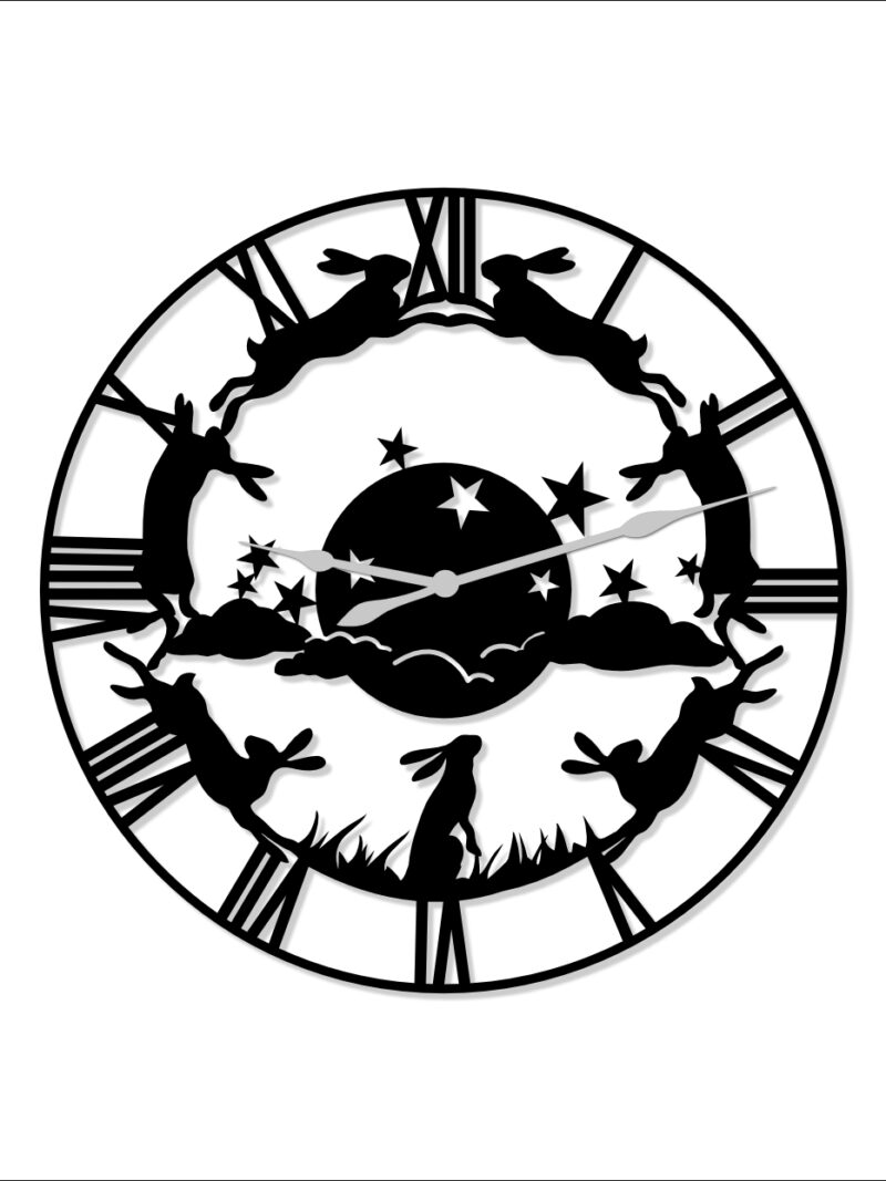 Lunar Hares Clock