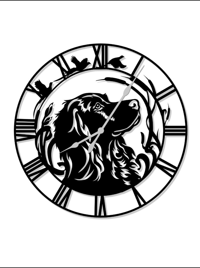 Flying high Clock - choose your dog
